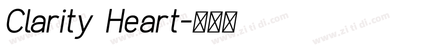 Clarity Heart字体转换